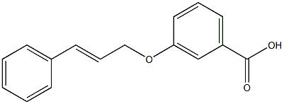 3-[(3-phenylprop-2-en-1-yl)oxy]benzoic acid 结构式