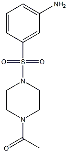 3-[(4-acetylpiperazin-1-yl)sulfonyl]aniline Struktur