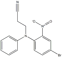 3-[(4-bromo-2-nitrophenyl)(phenyl)amino]propanenitrile Structure