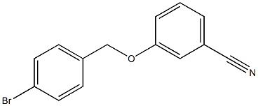 3-[(4-bromobenzyl)oxy]benzonitrile Struktur