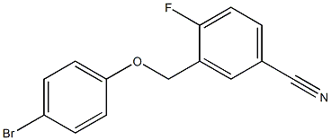 3-[(4-bromophenoxy)methyl]-4-fluorobenzonitrile 结构式