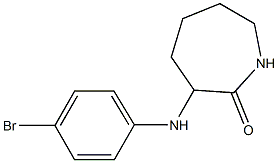 3-[(4-bromophenyl)amino]azepan-2-one 化学構造式