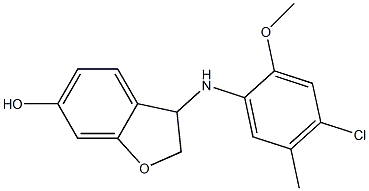 3-[(4-chloro-2-methoxy-5-methylphenyl)amino]-2,3-dihydro-1-benzofuran-6-ol