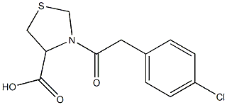 3-[(4-chlorophenyl)acetyl]-1,3-thiazolidine-4-carboxylic acid|