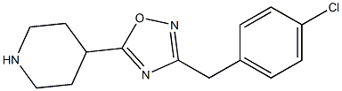 3-[(4-chlorophenyl)methyl]-5-(piperidin-4-yl)-1,2,4-oxadiazole