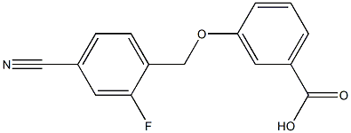  3-[(4-cyano-2-fluorophenyl)methoxy]benzoic acid