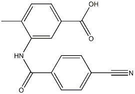  3-[(4-cyanobenzoyl)amino]-4-methylbenzoic acid