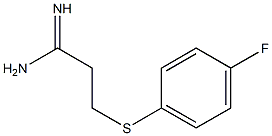 3-[(4-fluorophenyl)sulfanyl]propanimidamide Structure