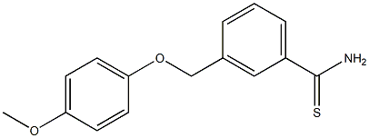 3-[(4-methoxyphenoxy)methyl]benzenecarbothioamide