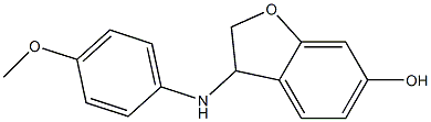 3-[(4-methoxyphenyl)amino]-2,3-dihydro-1-benzofuran-6-ol Struktur