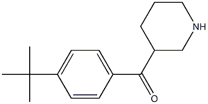 3-[(4-tert-butylphenyl)carbonyl]piperidine Structure