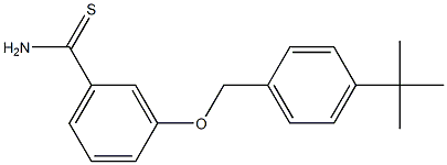 3-[(4-tert-butylphenyl)methoxy]benzene-1-carbothioamide 化学構造式