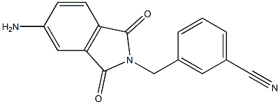 3-[(5-amino-1,3-dioxo-2,3-dihydro-1H-isoindol-2-yl)methyl]benzonitrile 结构式