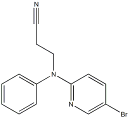  3-[(5-bromopyridin-2-yl)(phenyl)amino]propanenitrile