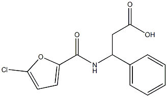 3-[(5-chlorofuran-2-yl)formamido]-3-phenylpropanoic acid|