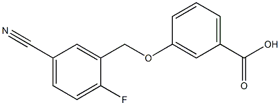 3-[(5-cyano-2-fluorophenyl)methoxy]benzoic acid Structure