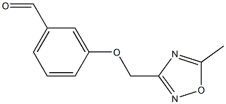 3-[(5-methyl-1,2,4-oxadiazol-3-yl)methoxy]benzaldehyde Structure