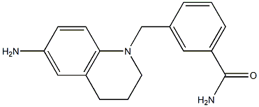 3-[(6-amino-1,2,3,4-tetrahydroquinolin-1-yl)methyl]benzamide Structure