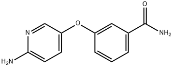 3-[(6-aminopyridin-3-yl)oxy]benzamide 结构式