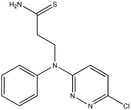  3-[(6-chloropyridazin-3-yl)(phenyl)amino]propanethioamide