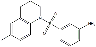 3-[(6-methyl-1,2,3,4-tetrahydroquinoline-1-)sulfonyl]aniline,,结构式