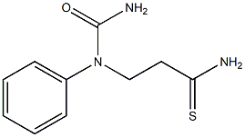 3-[(aminocarbonyl)(phenyl)amino]propanethioamide Structure