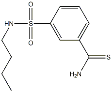 3-[(butylamino)sulfonyl]benzenecarbothioamide Struktur