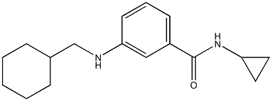  3-[(cyclohexylmethyl)amino]-N-cyclopropylbenzamide