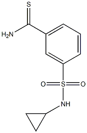 3-[(cyclopropylamino)sulfonyl]benzenecarbothioamide