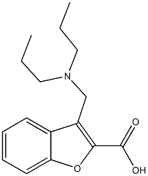 3-[(dipropylamino)methyl]-1-benzofuran-2-carboxylic acid Structure