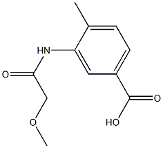 3-[(methoxyacetyl)amino]-4-methylbenzoic acid 结构式