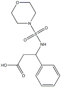 3-[(morpholine-4-sulfonyl)amino]-3-phenylpropanoic acid