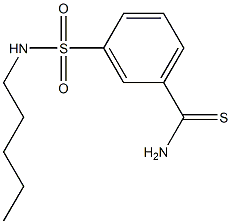 3-[(pentylamino)sulfonyl]benzenecarbothioamide|