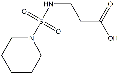 3-[(piperidine-1-sulfonyl)amino]propanoic acid,,结构式