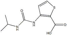3-[(propan-2-ylcarbamoyl)amino]thiophene-2-carboxylic acid Structure