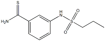 3-[(propylsulfonyl)amino]benzenecarbothioamide 化学構造式