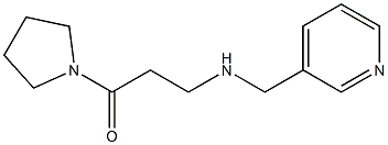 3-[(pyridin-3-ylmethyl)amino]-1-(pyrrolidin-1-yl)propan-1-one 结构式