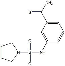 3-[(pyrrolidine-1-sulfonyl)amino]benzene-1-carbothioamide 化学構造式