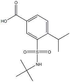 3-[(tert-butylamino)sulfonyl]-4-isopropylbenzoic acid Struktur