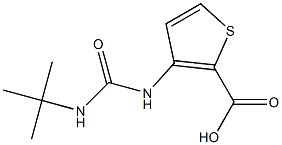 3-[(tert-butylcarbamoyl)amino]thiophene-2-carboxylic acid,,结构式