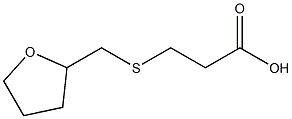 3-[(tetrahydrofuran-2-ylmethyl)thio]propanoic acid 化学構造式