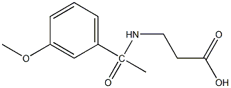 3-[1-(3-methoxyphenyl)acetamido]propanoic acid Struktur