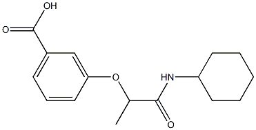 3-[1-(cyclohexylcarbamoyl)ethoxy]benzoic acid