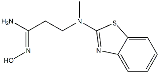 3-[1,3-benzothiazol-2-yl(methyl)amino]-N'-hydroxypropanimidamide