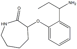 3-[2-(1-aminopropyl)phenoxy]azepan-2-one 结构式