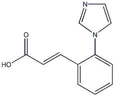 3-[2-(1H-imidazol-1-yl)phenyl]prop-2-enoic acid 结构式