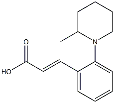 3-[2-(2-methylpiperidin-1-yl)phenyl]prop-2-enoic acid|