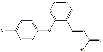 3-[2-(4-chlorophenoxy)phenyl]prop-2-enoic acid Struktur