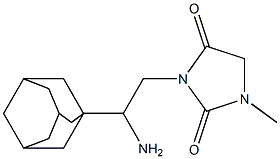 3-[2-(adamantan-1-yl)-2-aminoethyl]-1-methylimidazolidine-2,4-dione,,结构式