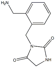 3-[2-(aminomethyl)benzyl]imidazolidine-2,4-dione 化学構造式